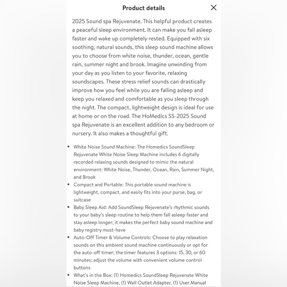 SoundSpa Rejuvenate Portable Sound Machine - Picture 6 of 6